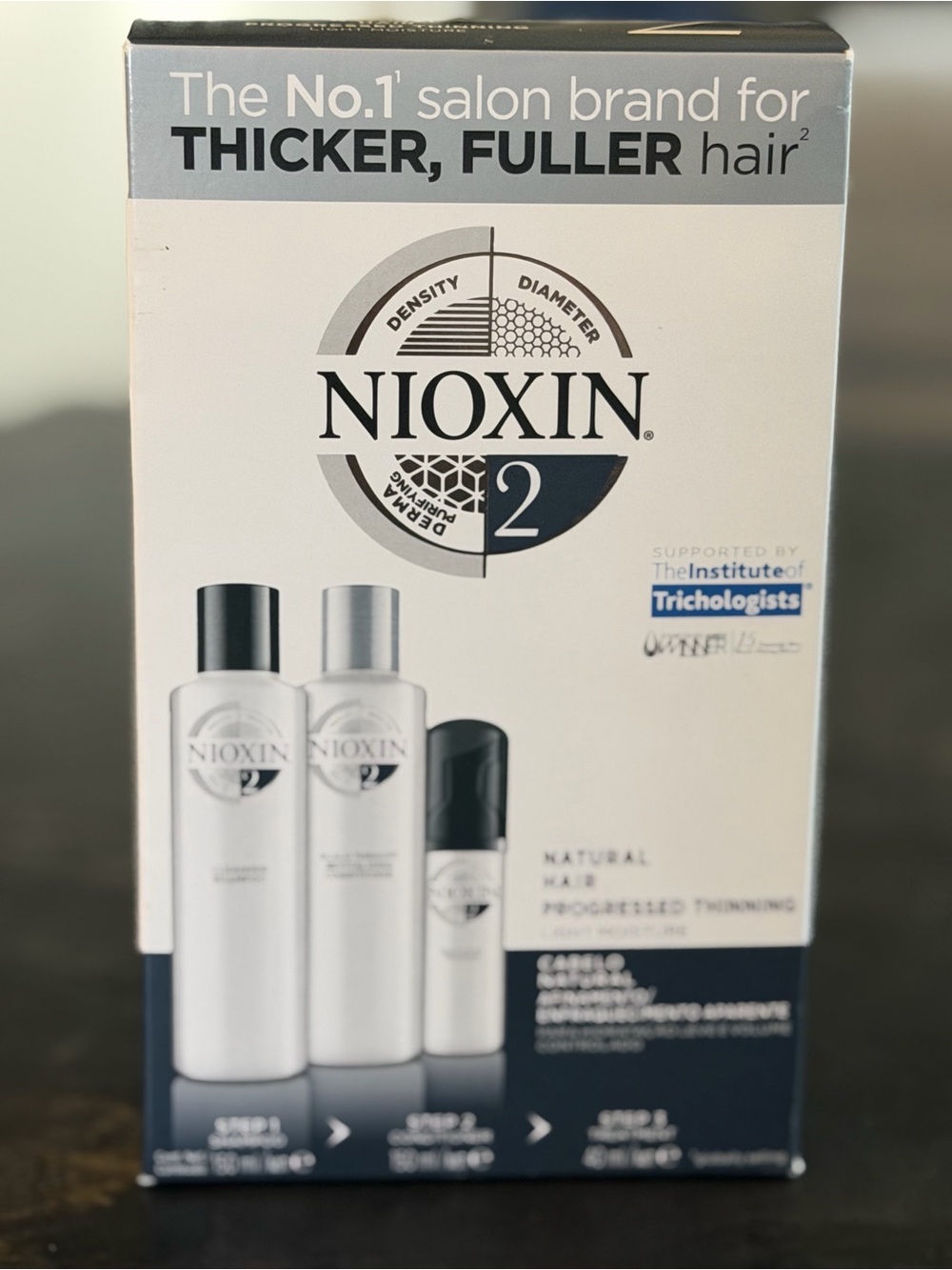 Nioxin System 2 Thicker Fuller Hair Kit -NEW—